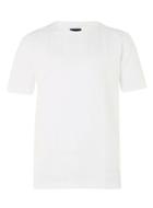 Topman Mens Lux White Grid T-shirt