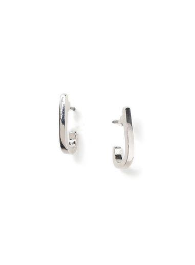 Topman Mens Silver Obscure Hoop Earrings*