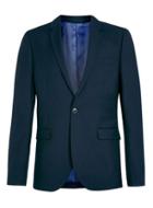 Topman Mens Blue New Fit Navy Skinny Fit Suit Jacket