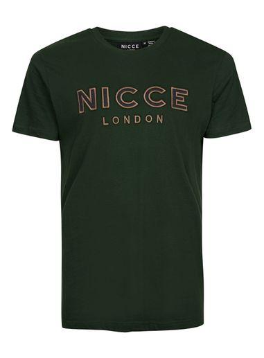 Topman Mens Nicce Green Logo T-shirt