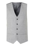 Topman Mens Grey Check Suit Vest