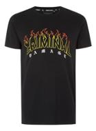 Topman Mens Criminal Damage Black Blaze T-shirt