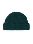 Topman Mens Black And Green Mini Fit Beanie Hat