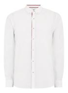 Topman Mens White And Red Taping Shirt
