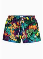 Topman Mens Multi Tropical Bird Printed Swim Shorts