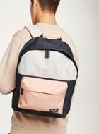 Topman Mens Multi Nicce's Pink And Blue Backpack