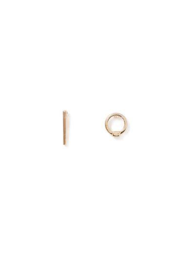 Topman Mens Gold Asymmetric Earrings*