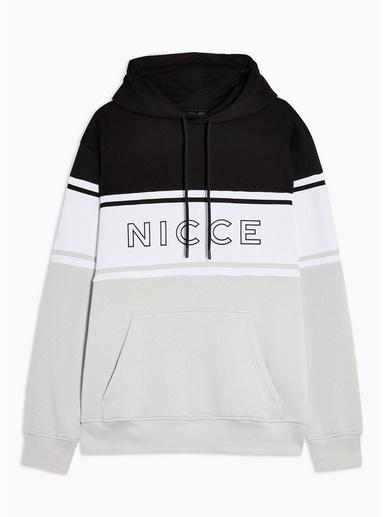 Nicce Mens Nicce Black Panel Hoodie