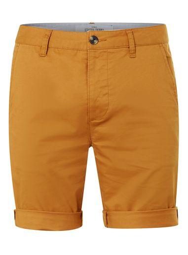 Topman Mens Mustard Stretch Skinny Chino Shorts