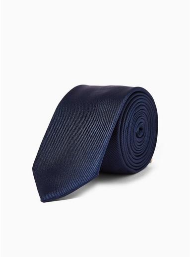 Topman Mens Navy Tie With Tie Bar
