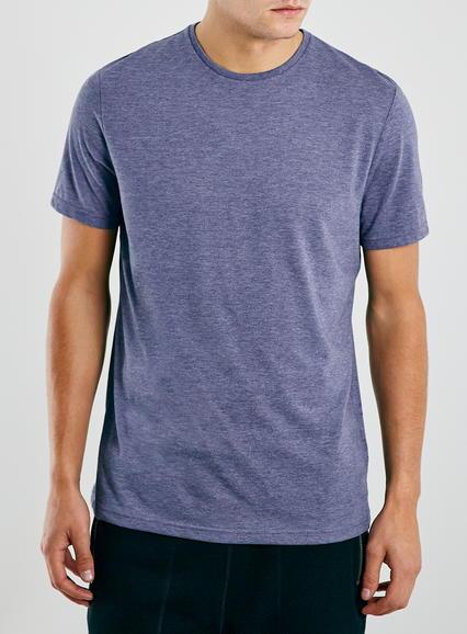 Topman Mens Blue Marl Slim Fit T-shirt