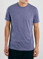 Topman Mens Blue Marl Slim Fit T-shirt