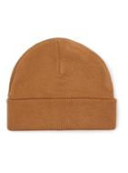 Topman Mens Brown Camel Flat Knit Beanie