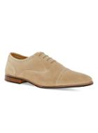 Topman Mens Brown Beige Suede Oxford Brogues