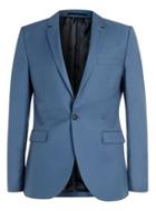 Topman Mens Mid Blue Skinny Fit Suit Jacket
