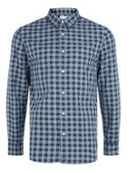 Topman Mens Blue Selected Homme Navy Check Shirt