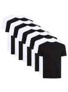 Topman Mens Black And White Slim T-shirt Multipack*