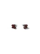 Topman Mens Brown Wood Cross Earrings*