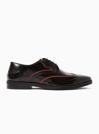 Topman Mens Grey Black 'eagle Wingcap' Shoes