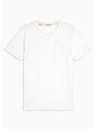 Selected Homme Mens Selected Homme White Organic Cotton Utility T-shirt