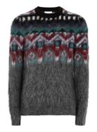 Topman Mens Multicoloured Mohair Nordic Jumper