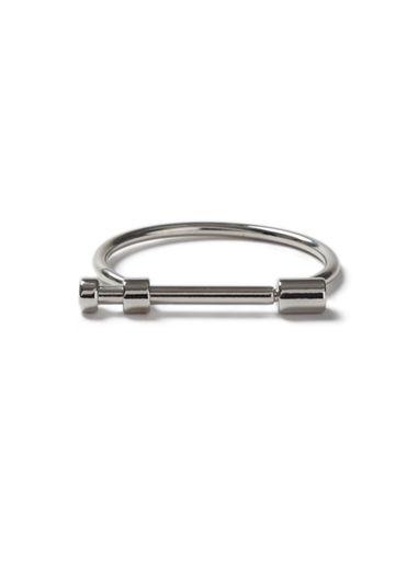 Topman Mens Aaa Silver Look Bolt Bangle Bracelet*
