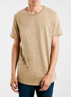 Topman Mens Brown Camel Textured T-shirt