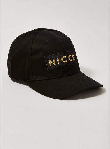 Topman Mens Nicce Black And Gold 'adey' Logo Cap