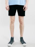 Topman Mens Black Raw Edge Skinny Fit Shorts