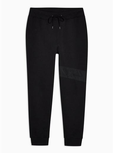Topman Mens Signature Black Printed Joggers