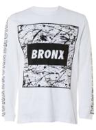 Topman Mens White Bronx Print Long Sleeve T-shirt