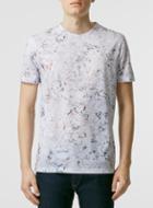 Topman Mens Multi Coloured Marble T-shirt