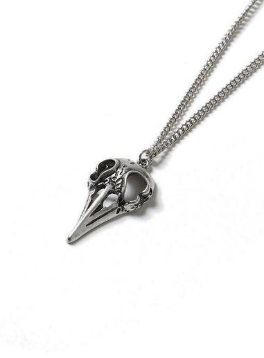 Topman Mens Silver Look Skull Pendant Necklace*