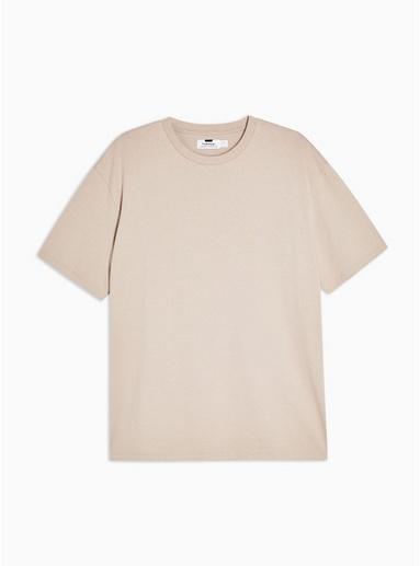 Topman Mens Dark Stone Oversized T-shirt