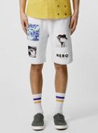 Topman Mens Hero's Heroine Grey Patch Shorts*