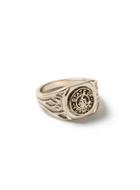 Topman Mens Gold Look Engraved Vermont Ring*