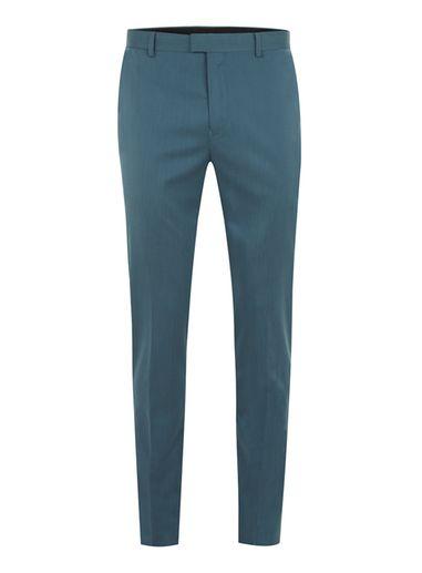 Topman Mens Blue Skinny Suit Pants