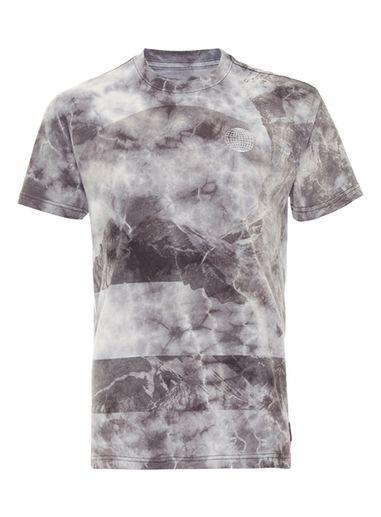 Topman Mens Dc Grey All Over Space Print T-shirt