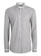 Topman Mens Grey Slim Fit Shirt