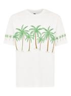 Topman Mens Cream Ecru Palm Trees Oversized T-shirt