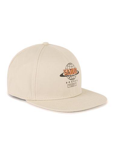 Topman Mens Cream Off White Saturn Board Snapback Cap