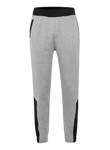 Topman Mens Grey Side Stripe Technical Fabric Skinny Joggers