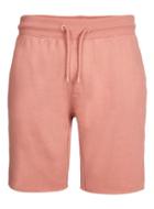 Topman Mens Pink Raw Edge Jersey Shorts