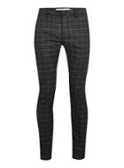 Topman Mens Black Grid Check Fleck Skinny Trousers