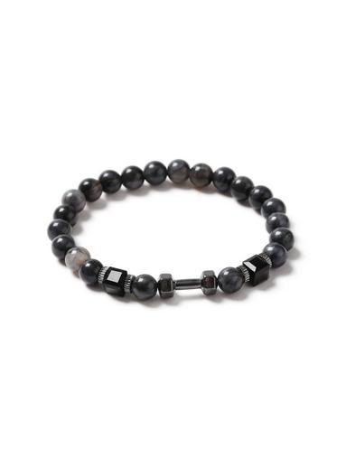 Topman Mens Grey Gray Beaded Bracelet*