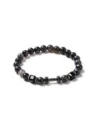 Topman Mens Grey Gray Beaded Bracelet*