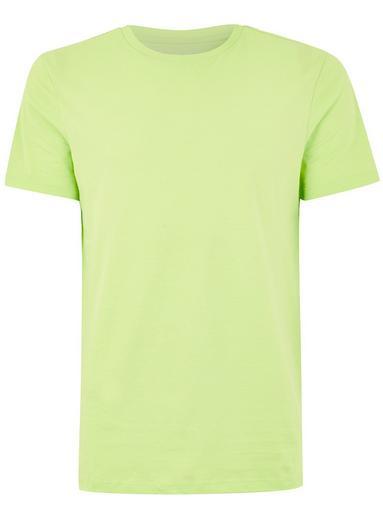 Topman Mens Green Lime Slim T-shirt