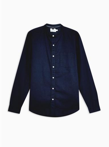 Topman Mens Navy Oxford Shirt