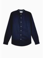 Topman Mens Navy Oxford Shirt