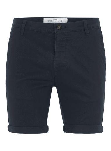 Topman Mens Navy Spray On Chino Shorts